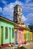 Colorful Traditional Houses and View of a Cathedral Trinidad Journal - 150 Page Lined Notebook/Diary (Paperback) - Cs Creations Photo