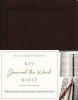 KJV, Journal the Word Bible, Bonded Leather, Brown, Red Letter Edition - Reflect, Journal, or Create Art Next to Your Favorite Verses (Leather / fine binding, Red Letter Edition) - Thomas Nelson Photo