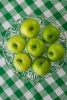 Bright Green Apples on a Crystal Cake Stand and a Gingham Tablecloth Journal - 150 Page Lined Notebook/Diary (Paperback) - Cs Creations Photo