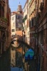 Scenic View of Venetian Canal with Boat in Venice Italy Journal - 150 Page Lined Notebook/Diary (Paperback) - Cool Image Photo