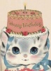 Birthday Hat Kitty - Hooligan Ruth Happy Birthday Greeting Card (Cards) - The Enthusiast Photo