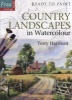 Country Landscapes in Watercolour (Paperback) - Terry Harrison Photo