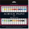 Studio Series Acrylic Paint Set (24 Colors) - A Complete Palette of Acrylic Paints. Perfect for Artists, Students, and Crafters! - Inc Peter Pauper Press Photo