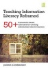 Teaching Information Literacy Reframed - 50+ Framework-Based Exercises for Creating Information-Literate Learners (Paperback) - Joanna M Burkhardt Photo