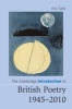 The Cambridge Introduction to British Poetry, 1945-2010 (Hardcover) - Eric Falci Photo