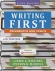 Writing First with Readings - Paragraphs and Essays (Paperback, 6th) - Laurie G Kirszner Photo