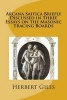 Arcana Saitica Briefly Discussed in Three Essays on the Masonic Tracing Boards - In Amorem Fratris Carissimi (Paperback) - Herbert Allen Giles Photo