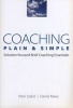 Coaching Plain and Simple - Solution-focused Brief Coaching Essentials (Paperback) - Peter Szabo Photo