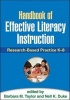 Handbook of Effective Literacy Instruction - Research-Based Practice K-8 (Paperback) - Nell Duke Photo