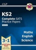 KS2 Complete Sats Practice Papers: Science, Maths & English (Updated for the 2017 Tests) - Pack 1 (Paperback) - CGP Books Photo