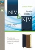 NIV and KJV Side-by-side Bible - God's Unchanging Word Across the Centuries (Large print, Leather / fine binding, Large Print edition) - Zondervan Publishing Photo