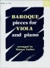 Baroque Pieces for Viola and Piano (Sheet music) - Watson Forbes Photo