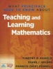 What Principals Need to Know about Teaching & Learning Mathematics (Paperback) - Timothy D Kanold Photo