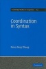 Coordination in Syntax (Hardcover) - Niina Ning Zhang Photo