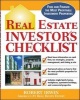 Real Estate Investor's Checklist - Everything You Need to Know to Find and Finance the Most Profitable Investment Properties (Paperback) - Robert Irwin Photo