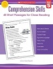 Comprehension Skills: Short Passages for Close Reading: Grade 5 (Paperback) - Linda Beech Photo