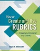 How to Create and Use Rubrics for Formative Assessment and Grading (Paperback) - Susan M Brookhart Photo