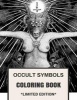  - Satanic and Pagan Wiccan Black Subculture Inspired Adult Coloring Book (Paperback) - Occult Symbols Coloring Book Photo