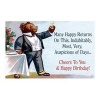 Tuxedo Bear Toasting - Birthday Greeting Card (Cards) -  Photo