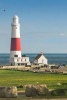 The Portland Bill Lighthouse in England - Blank 150 Page Lined Journal for Your Thoughts, Ideas, and Inspiration (Paperback) - Unique Journal Photo