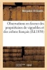 Observations En Faveur Des Proprietaires de Vignobles Et Des Colons Francais (French, Paperback) - Sans Auteur Photo