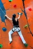 A Woman Climbing Up a Rock Wall Sports Journal - 150 Page Lined Notebook/Diary (Paperback) - Cs Creations Photo