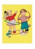 Children with Hula Hoops Friendship Greeting Cards (Mixed media product) - Mabel Lucie Attwell Photo