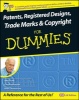 Patents, Registered Designs, Trade Marks and Copyright For Dummies (Paperback) - John Grant Photo