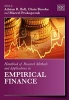 Handbook of Research Methods and Applications in Empirical Finance (Hardcover) - Adrian R Bell Photo