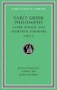 Early Greek Philosophy, Volume VII - Later Ionian and Athenian Thinkers, Part 2 (English, Greek, To, Hardcover) - Andre Laks Photo