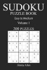 Easy to Medium 300 Sudoku Puzzle Book - Volume 1 (Paperback) - Jimmy Allen Photo