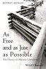 As Free and as Just as Possible - The Theory of Marxian Liberalism (Paperback) - Jeffrey H Reiman Photo