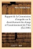 Rapport de La Commission D'Enquete Sur Le Dessechement Des Etangs Et L'Assainissement de L'Ain (French, Paperback) - Marc Antoine Puvis Photo