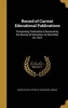 Record of Current Educational Publications - Comprising Publications Received by the Bureau of Education to December 22, 1921 (Hardcover) - United States Office of Education Libr Photo