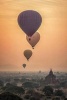 Hot Air Balloons and a Beautiful Thailand Landscape - Blank 150 Page Lined Journal for Your Thoughts, Ideas, and Inspiration (Paperback) - Unique Journal Photo