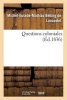 Questions Coloniales (French, Paperback) - Betting De Lancastel M Photo