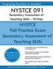 Nystce 091 Secondary Assessment of Teaching Skills - Written - Nystce 091 Exam Study Guide (Paperback) - Preparing Teachers in America Photo