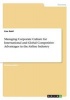 Managing Corporate Culture for International and Global Competitive Advantages in the Airline Industry (Paperback) - Lisa Guhl Photo