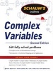 Schaum's Outline of Complex Variables (Paperback, 2nd Revised edition) - Murray R Spiegel Photo