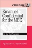 Emanuel Confidential for the MBE (Paperback, New) - Steven L Emanuel Photo