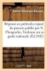 Reponse Au Pretendu Expose de Preuves Publie Par N. Plougoulm Toulouse, Et Garde Nationale (French, Paperback) - Bascans Photo