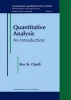 Quantitative Analysis - An Introduction (Hardcover) - Roy M Chiulli Photo