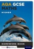 AQA GCSE Maths Higher Homework Book (Paperback) - Clare Plass Photo