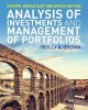 Analysis of Investments and Management of Portfolios (Paperback) - Frank K Reilly Photo