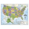 Kids Political USA Education (Grades 4-12) Flat - Wall Maps Education (Sheet map) - National Geographic Maps Photo