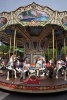 A Charming Vintage Merry-Go-Round Carousel Journal - 150 Page Lined Notebook/Diary (Paperback) - Benton Press Photo