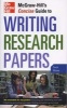 McGraw-Hill's Concise Guide to Writing Research Papers (Paperback) - Carol Ellison Photo