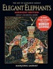 The Art of  - Elegant Elephants Midnight Edition Adult Coloring Bo (Paperback) - Marjorie Sarnat Photo