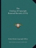 The Catalog of Copyright Renewal Records (1976) (Paperback) - United States Copyright Office Photo