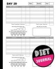 Diet Journal - Food Journal - 7.5x9.25 and 120 Pages 60 Days Challenge - Space for Meals, Amounts, Calories, Exercise - Vol.6: Diet Journal (Paperback) - Roberto J Photo